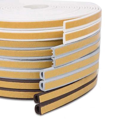 Customize resistência ao envelhecimento Tpe PVC Epdm Porta de madeira borracha vedações climáticas tiras para apartamento