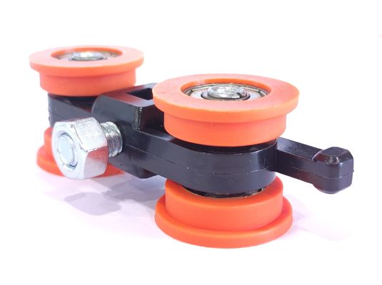 Apartamento Profil de alumínio Porta Janela Roller PVC Roda de rolamento de plástico Design moderno