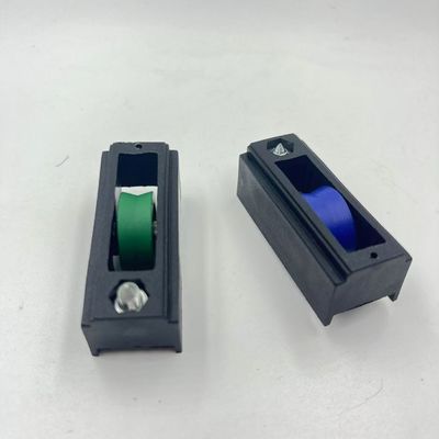Cores Branco/Outro Rolante de porta de deslizamento duplo de trabalho pesado de aço inoxidável