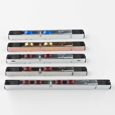 Rolamento de janela de vidro UPVC Hardware U Groove Double Steel Pulley Wheel