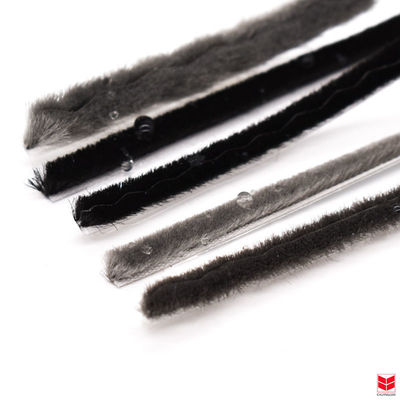 CLJ Black Weatherstrip Mohair Strip para resistência ao pó resistência a insetos resistência ao som Função 3-25mm altura da pilha e 3-50mm largura