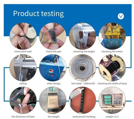 CLJ Black Weatherstrip Mohair Strip para resistência ao pó resistência a insetos resistência ao som Função 3-25mm altura da pilha e 3-50mm largura