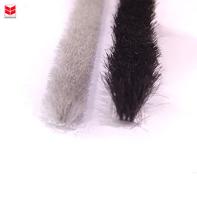 CLJ Pile de lã de vedação não-silicone Weather Strip Pelúcia inchada para porta e janelas de alumínio