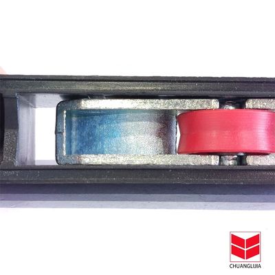 Porta deslizante de liga de zinco e rolos de janela personalizados com quadro preto