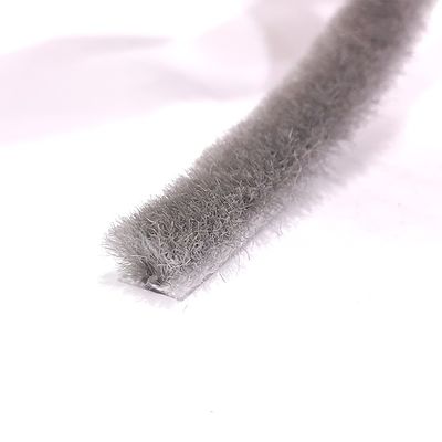 Cintas de vedação de altura de alumínio para portas e janelas, com material 100% PP, em preto/cinzento/marrom/branco/outro