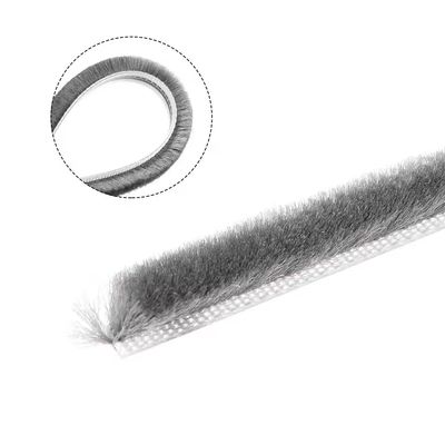 3-50 mm de largura Cores NOIRO/GRAU/BRÃO/BLANCO/OUTRO pincel de lã em pilha de vedação faixa meteorológica para porta da janela faixa meteorológica inferior