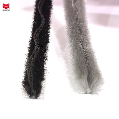 Perfil de alumínio porta de entrada em pilha faixa de tempo com PVC Fin 100% material PP em preto/cinzento/marrom/branco/outras cores