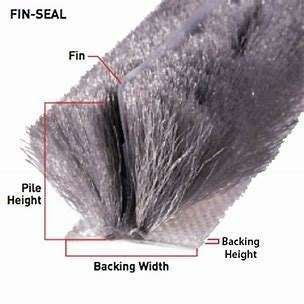 ISO9001 2008 Certidão de vedação de pincel marrom de portas e janelas, tiras de vedação em preto/cinzento/marrom/branco/outras cores para melhor desempenho