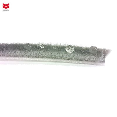 7*8 3p2l Pile de lã Faixa climática com barbatana de plástico para vedação de portas e janelas preto/cinzento/marrom/branco/outro Durável 100% PP