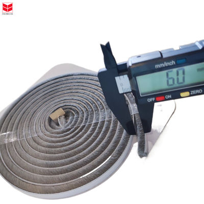 Fitas de vedação de pilha de tempo de escova espessa em preto/cinzento/marrom/branco/outro para design moderno Fitas de tempo impermeáveis em qualquer tamanho