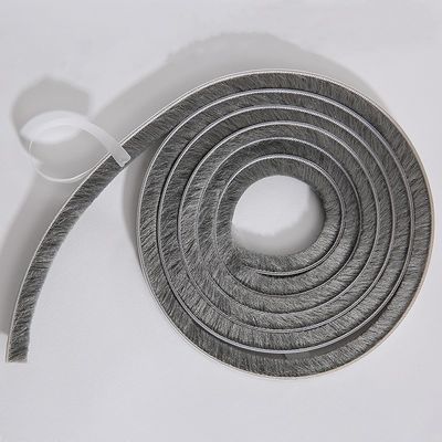 3-25mm Pile Height Gray Black Custom Wool Pile Porta e Janela Weather Strip Self com e Certificação ISO9001 2008