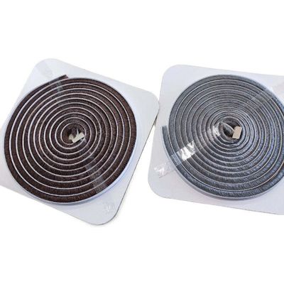 3-25mm Pile Height Gray Black Custom Wool Pile Porta e Janela Weather Strip Self com e Certificação ISO9001 2008
