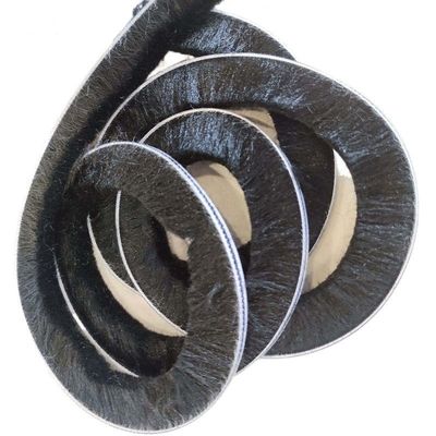 Modern Design Porta Deslizante Slot Lana Alumínio Alloy Strip escova de tempo de descolagem Apósite Porta de Selo de Faixa com 100% PP