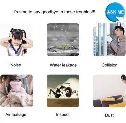 Design moderno, à prova de poeira, à prova de vento, empilhadeira, faixa climática para portas e janelas, fácil manutenção